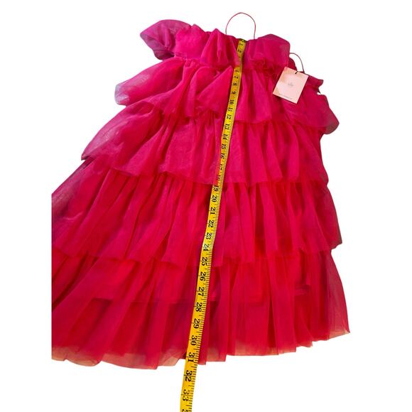 NWT Hello Molly Shaken Not Stirred Hot Pink Tulle Mini Dress - Sixe US 6 - Picture 8 of 15